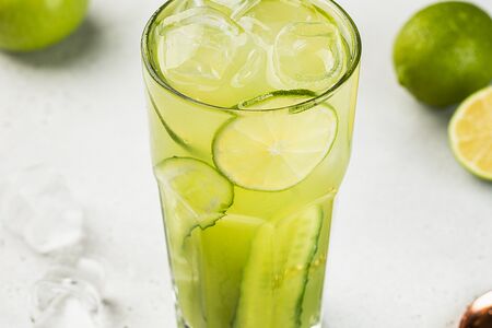 Лимонад огурец-лимон собственного производства
