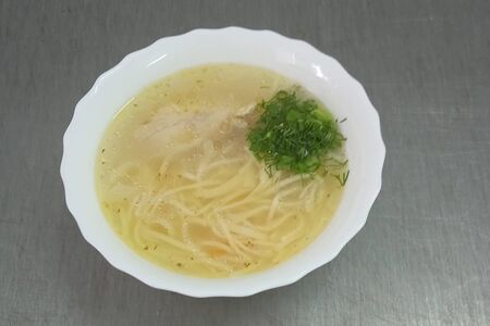 Суп лапша домашняя с курицей