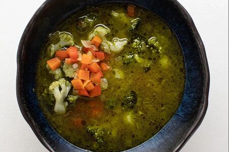 Ароматный минестроне с зеленой гречкой