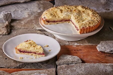 Пирог с брусникой