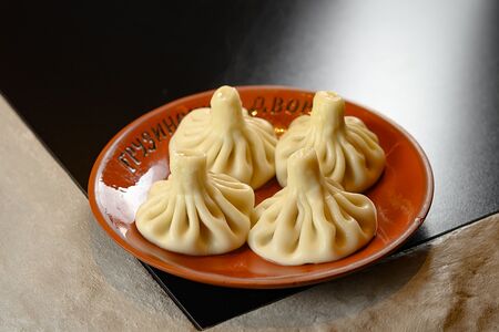 Хинкали с рубленой говядиной