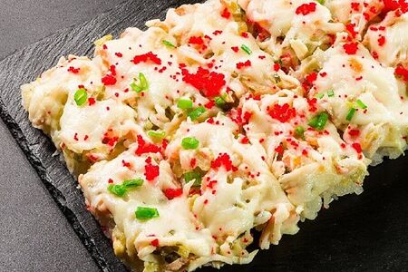 Пицца-ролл с лососем