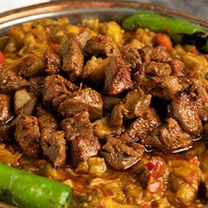 Баранье филе с обжаркой