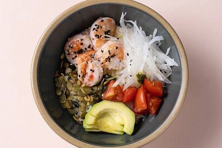 Большой боул с креветкой