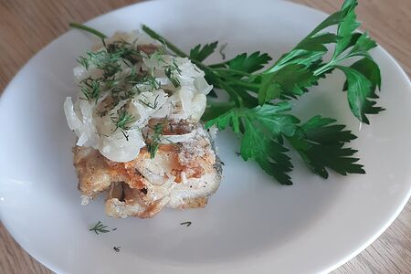 Минтай жареный