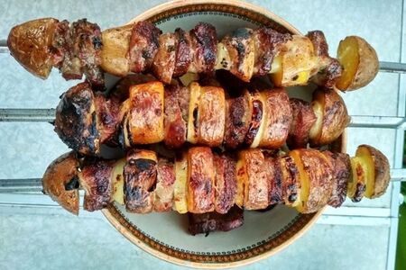 Картошка со свиным салом