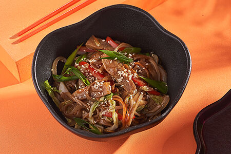 Вок Соба со свининой терияки