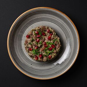 Пхали с баклажаном, болгарским перцем и грецкими орехами