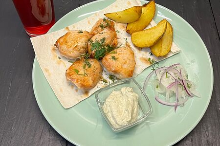 Шашлык-ланч из курицы