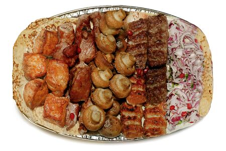 Шашлычный набор на подносе №2