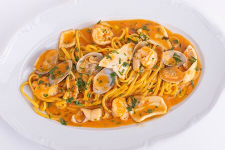 Лингвини с морепродуктами