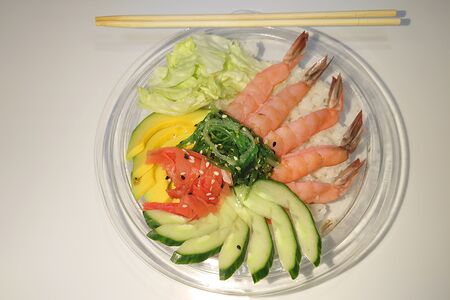 Поке с креветками