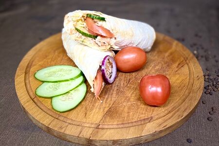 Шаурма с летним салатом