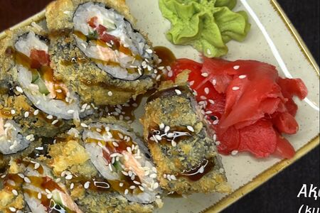 Кимпаб темпура с лососем