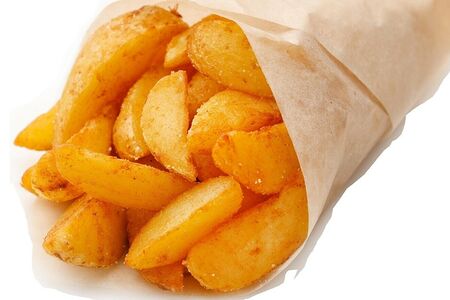 Картофельные дольки по-деревенски