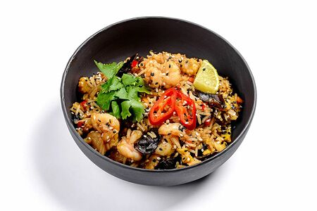 Вок с рисом и курицей