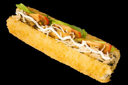 Китайский рисовый хот-дог Цезарь