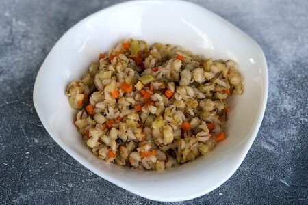 Перловка с овощами