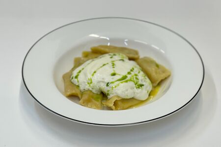 Равиоли с картофелем и беконом