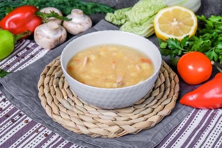 Суп гороховый