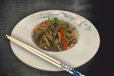 Свинина с папоротником