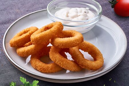 Луковые кольца в кляре