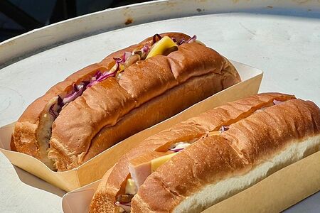 Сэндвич курица с сыром и грибами