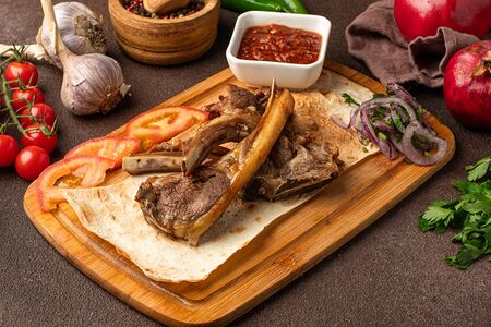 Шашлык из бараньей корейка