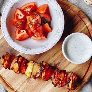 Шашлык из куриного филе