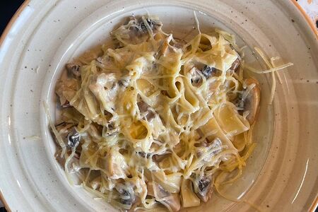 Феттуччине с лесными грибами