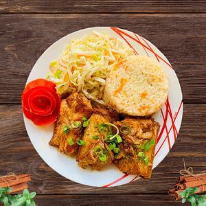 Ребрышки с гарниром