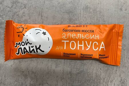 Батончик-мюсли Апельсин для тонуса