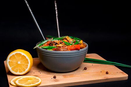 Удон с курицей