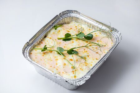 Рисовая лазанья с кокосовой курочкой