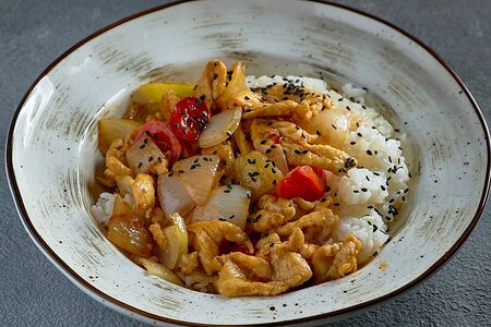 Гай фан со свининой в соевом соусе