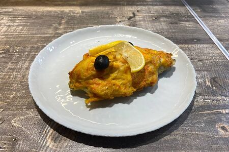 Судак, запечённый под овощами