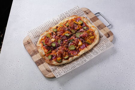 Пицца Чизбургер с беконом