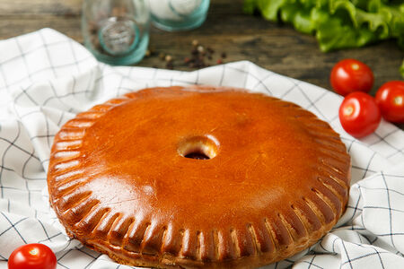 Пирог Домашний с капустой и рыбой