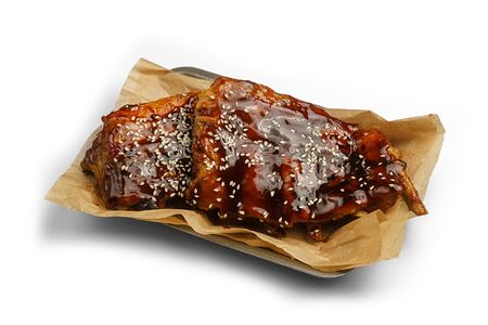 Ребра под соусом