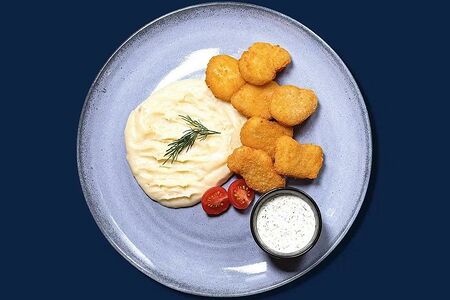 Фиш Наггетсы с картофельным пюре