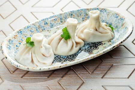 Хинкали из свинины и говядины