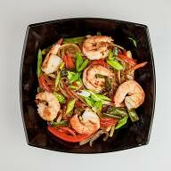 Лапша с креветками