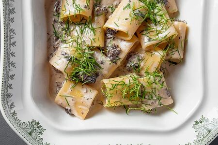 Паккери со сморчками