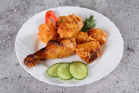 Курица с картошкой 