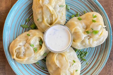 Манты с телятиной