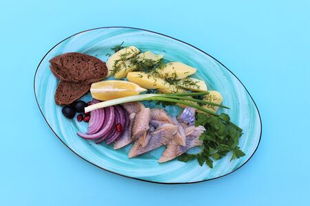 Филе сельди с картофелем