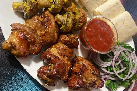 Шашлык из cвинoй шеи