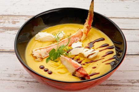 Тыквенный крем-суп с сыром рикотта