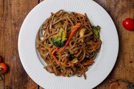 Соба с овощами