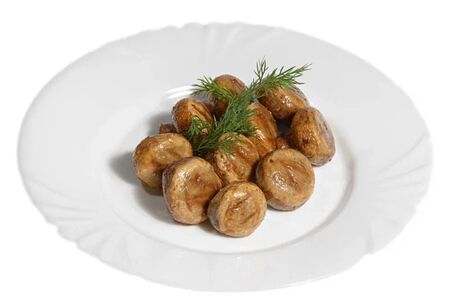 Шампиньоны гриль